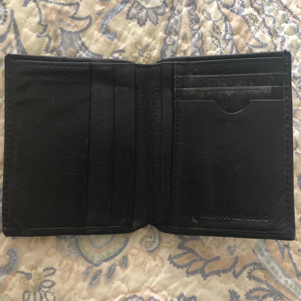 Slim Leather Waller black